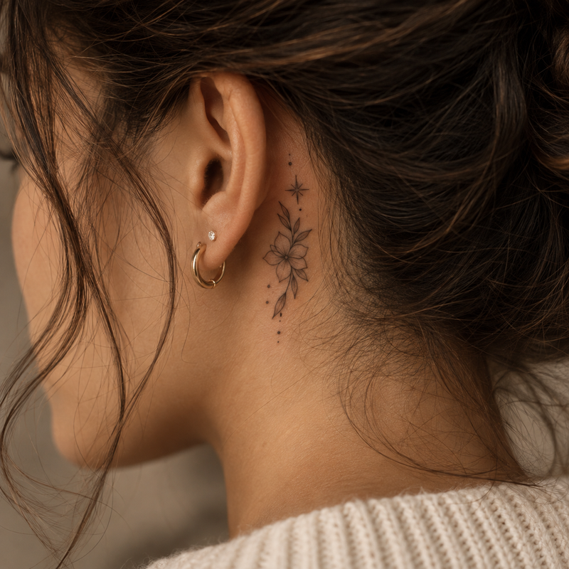 40 Behind-the-Ear Tattoo Ideas You’ll Love