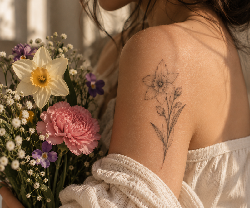 Birth Flower Tattoos for Every Month: 12 Meaningful Ideas