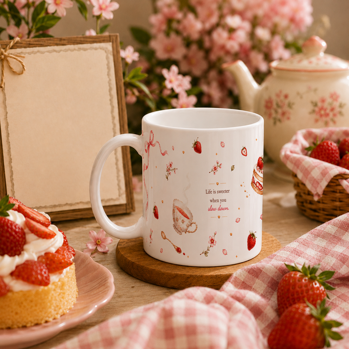 Strawberry Afternoon Mug